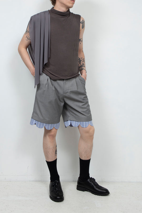 Light grey casual shorts