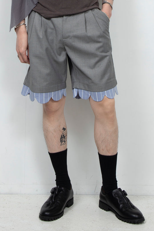 Light grey casual shorts