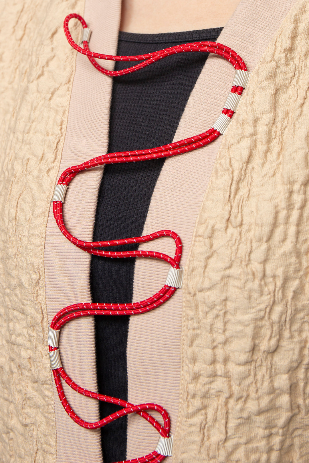 Puff short sleeve cord tops
