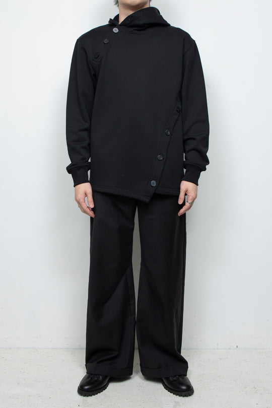 プルオーバーフーディー Black