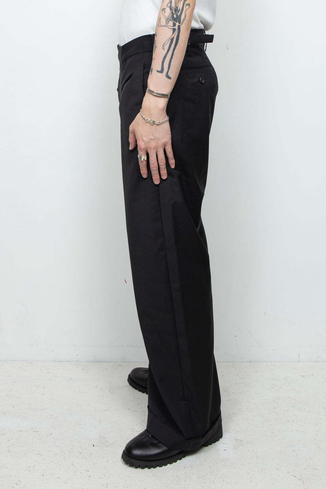 タックデザインスラックス Black