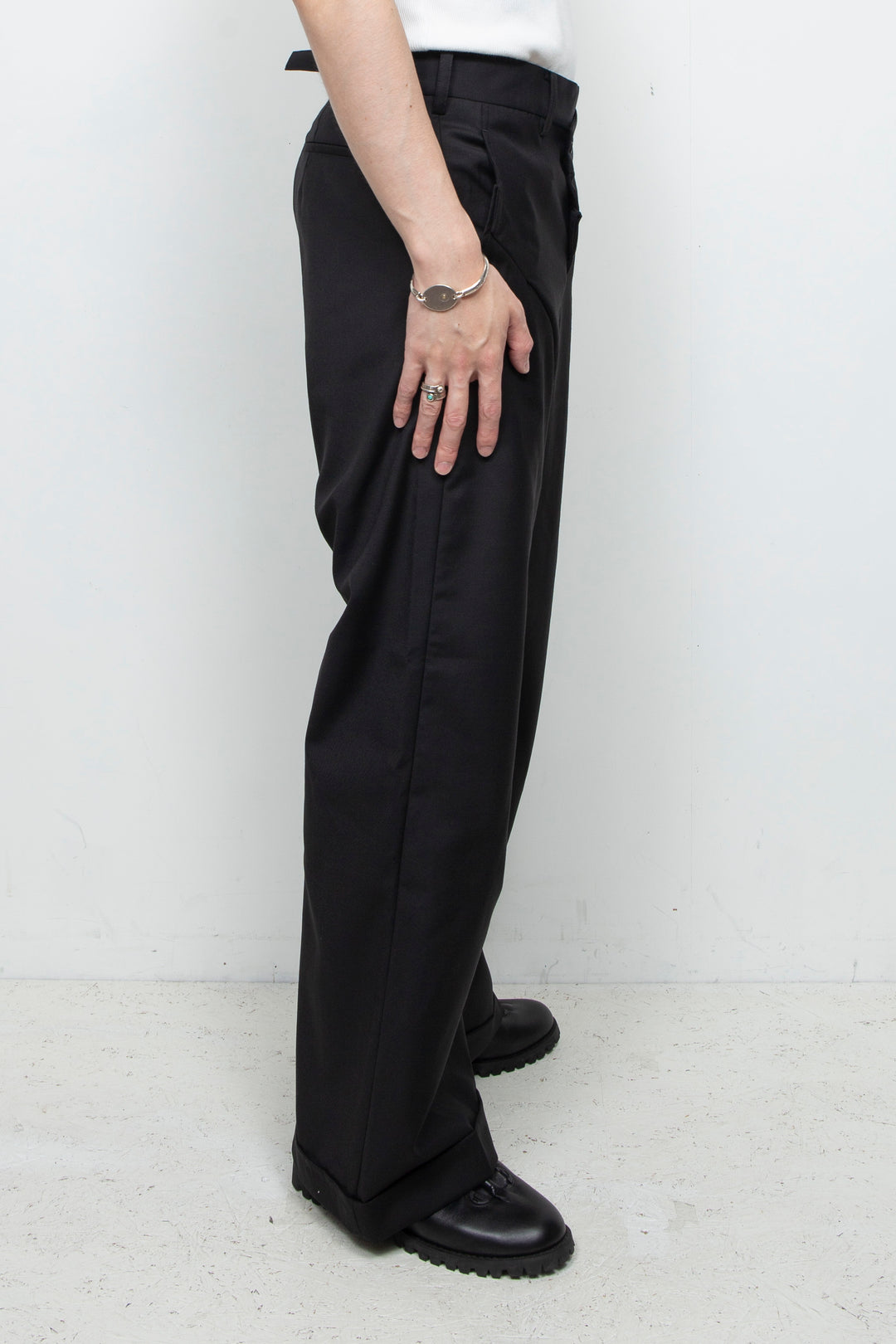 タックデザインスラックス Black