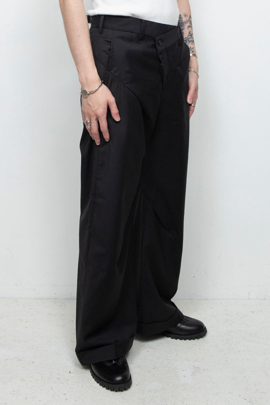 タックデザインスラックス Black