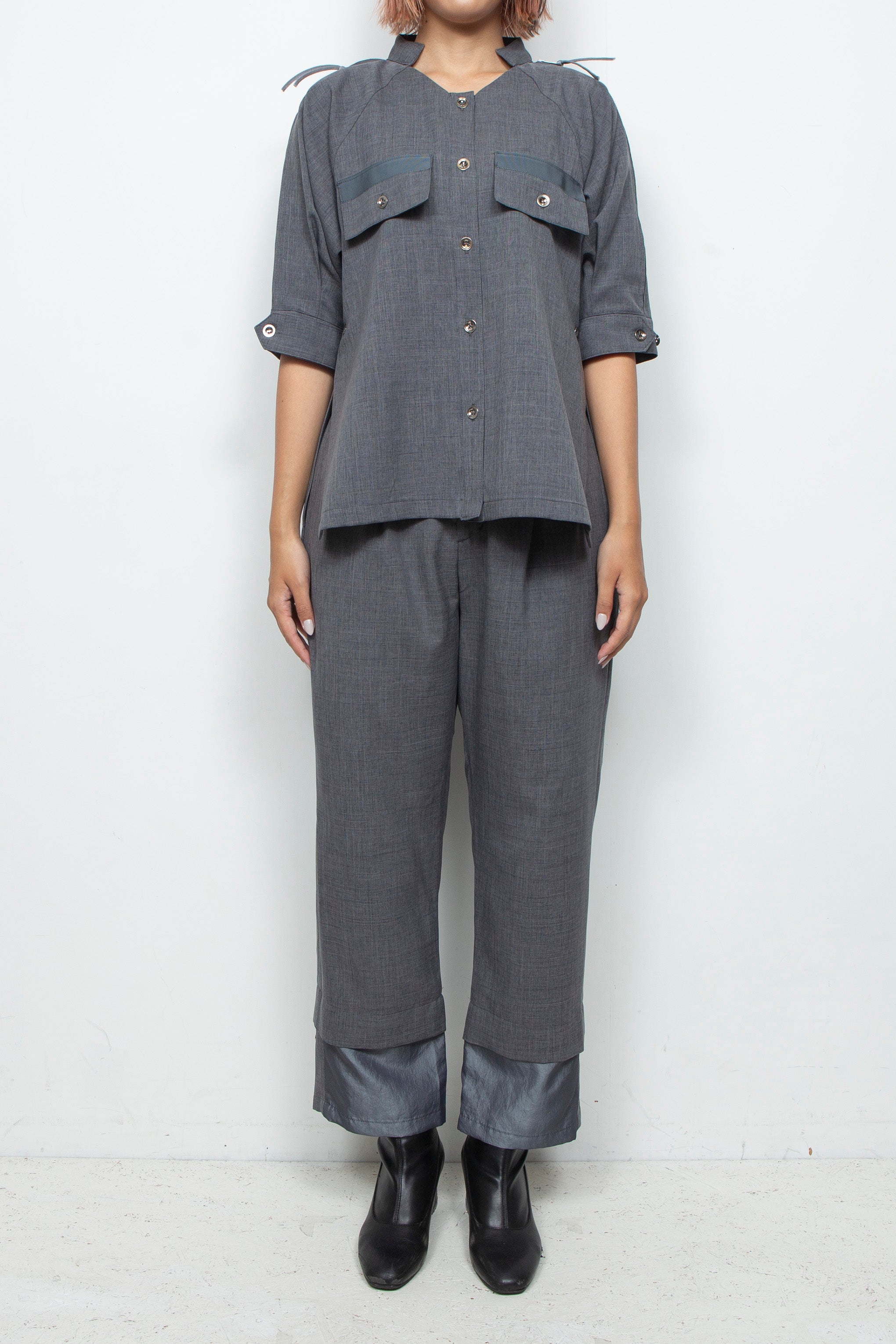 250205 SHIRT GRAY／CHERIE（シェリー）／ウィメンズブランド 通販