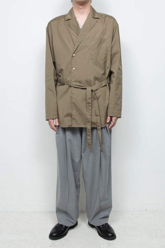 Vintage Supima Broad Gown Shirt KHAKI