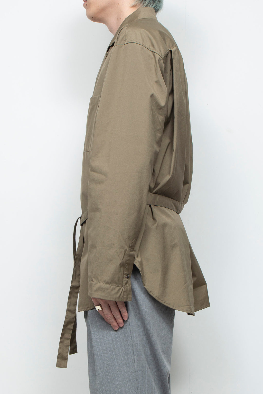 Vintage Supima Broad Gown Shirt KHAKI