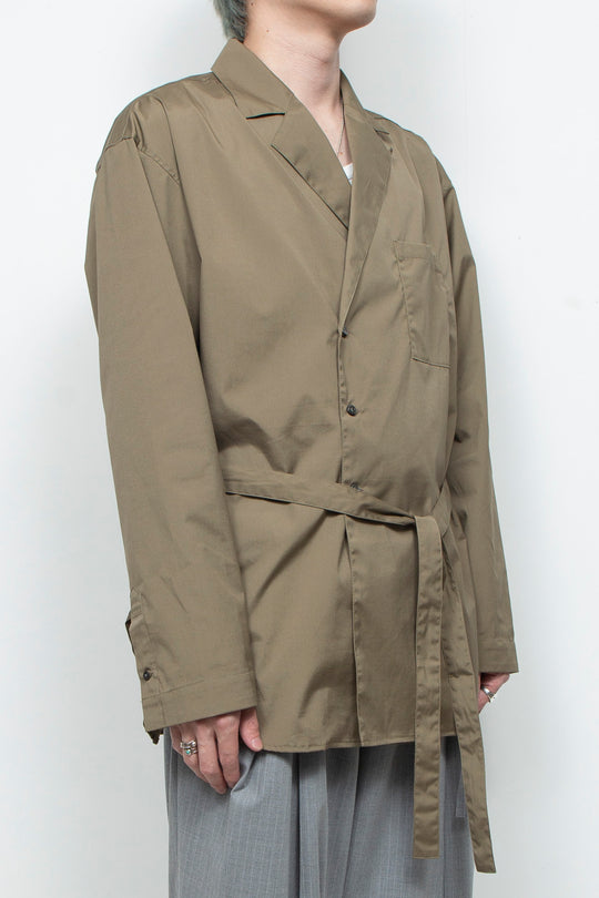 Vintage Supima Broad Gown Shirt KHAKI
