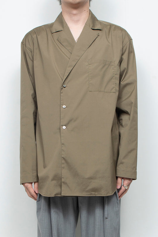 Vintage Supima Broad Gown Shirt KHAKI