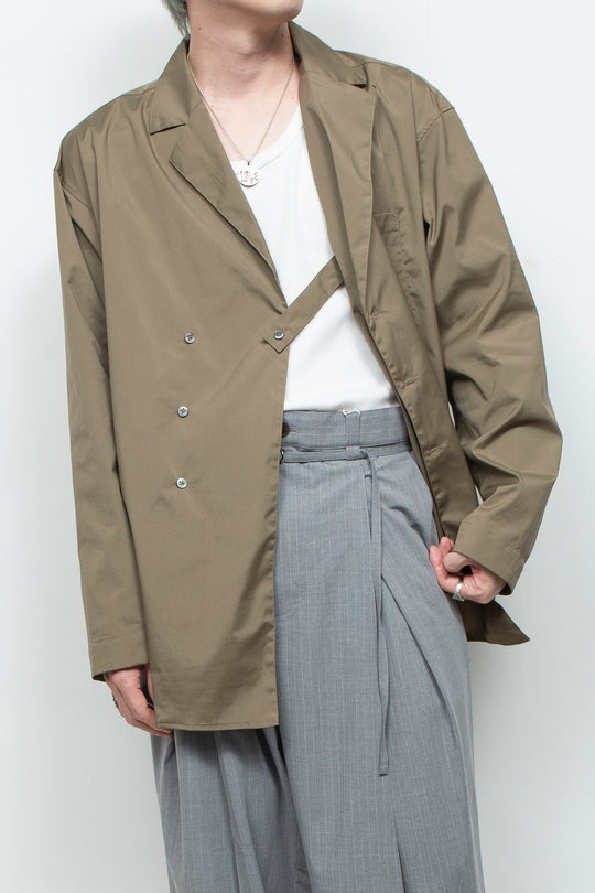 Vintage Supima Broad Gown Shirt KHAKI