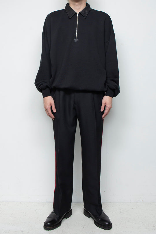 "TECATE" Mordern Mariachi Wide Trousers BLACK