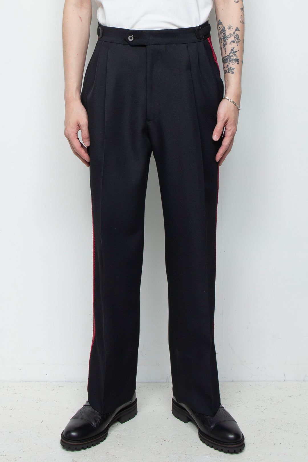 "TECATE" Mordern Mariachi Wide Trousers BLACK