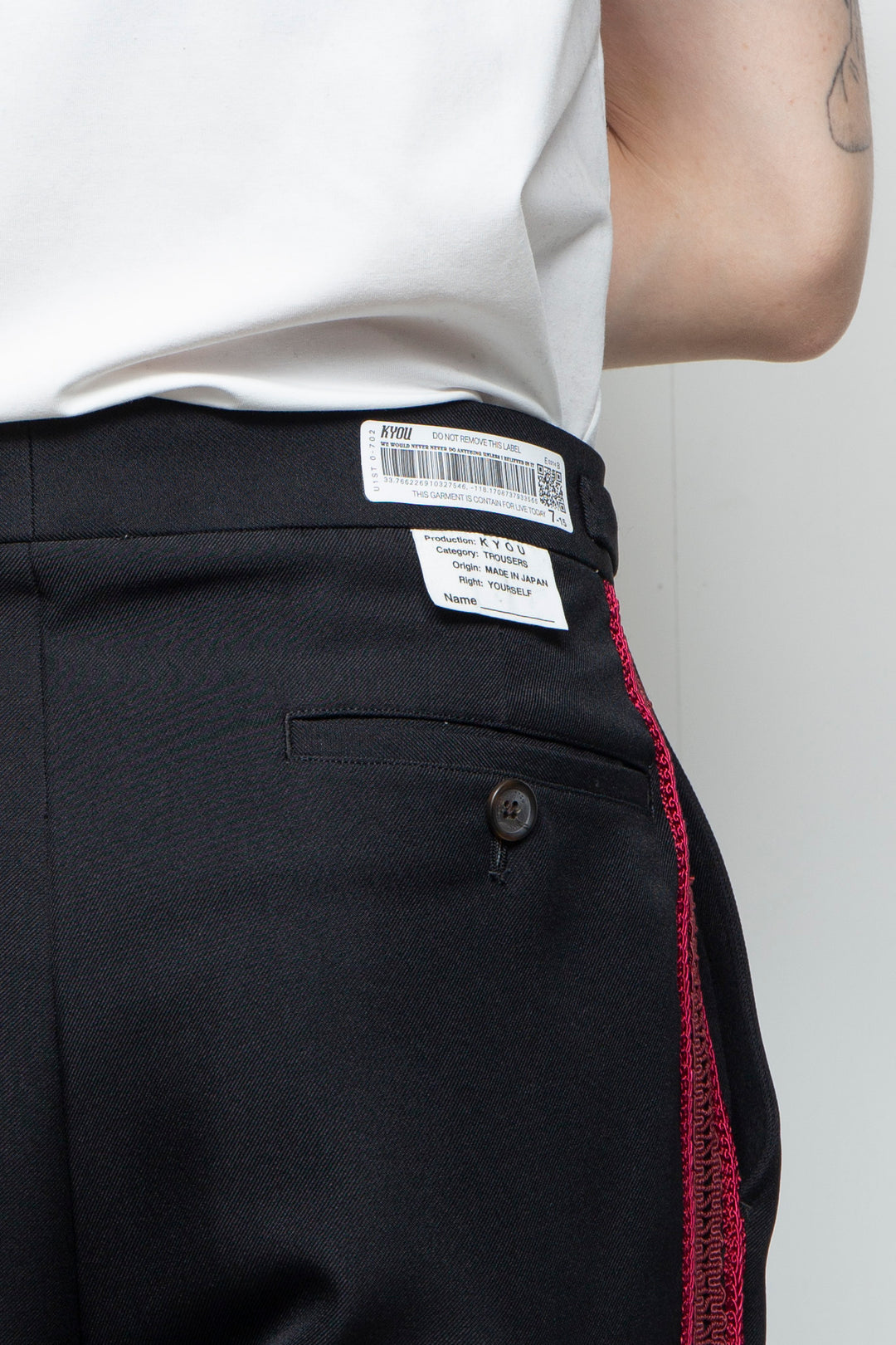 "TECATE" Mordern Mariachi Wide Trousers BLACK