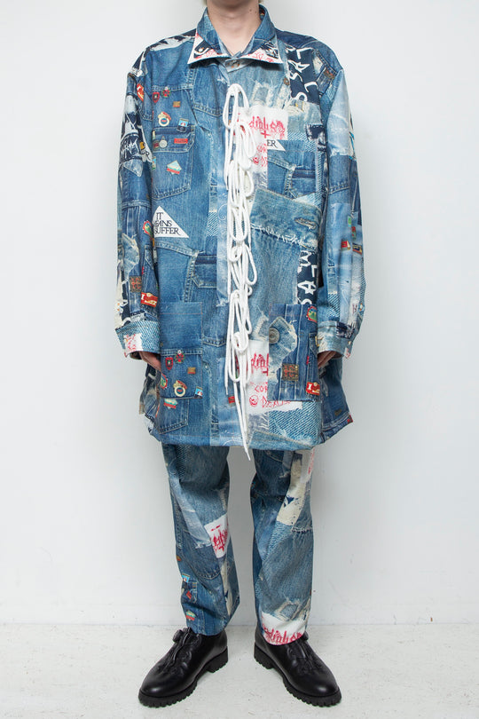 TROMPE L'OEIL DENIM PATTERN SHJ JUV