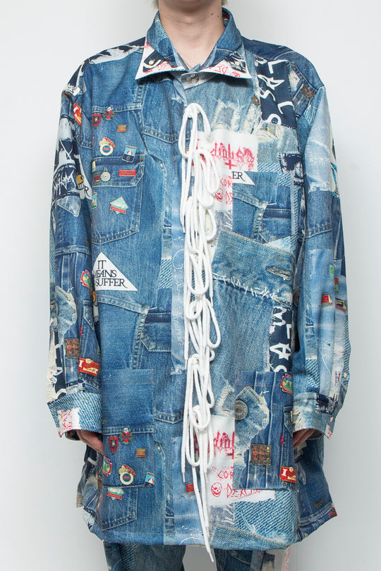 TROMPE L'OEIL DENIM PATTERN SHJ JUV