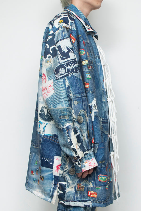 TROMPE L'OEIL DENIM PATTERN SHJ JUV