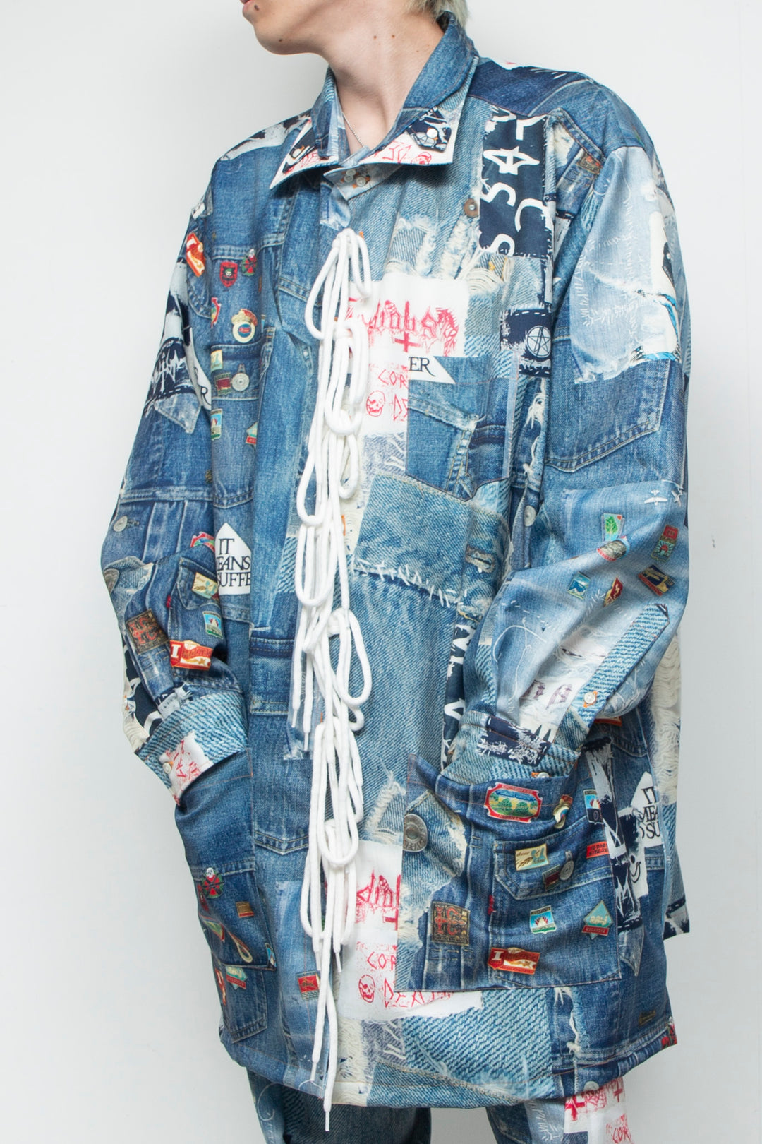 TROMPE L'OEIL DENIM PATTERN SHJ JUV