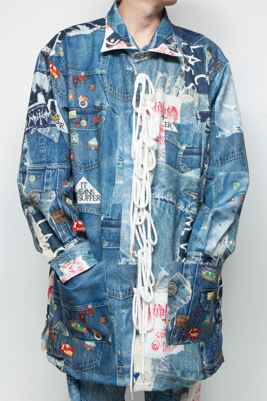 TROMPE L'OEIL DENIM PATTERN SHJ JUV