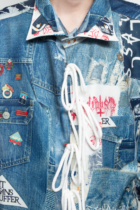 TROMPE L'OEIL DENIM PATTERN SHJ JUV