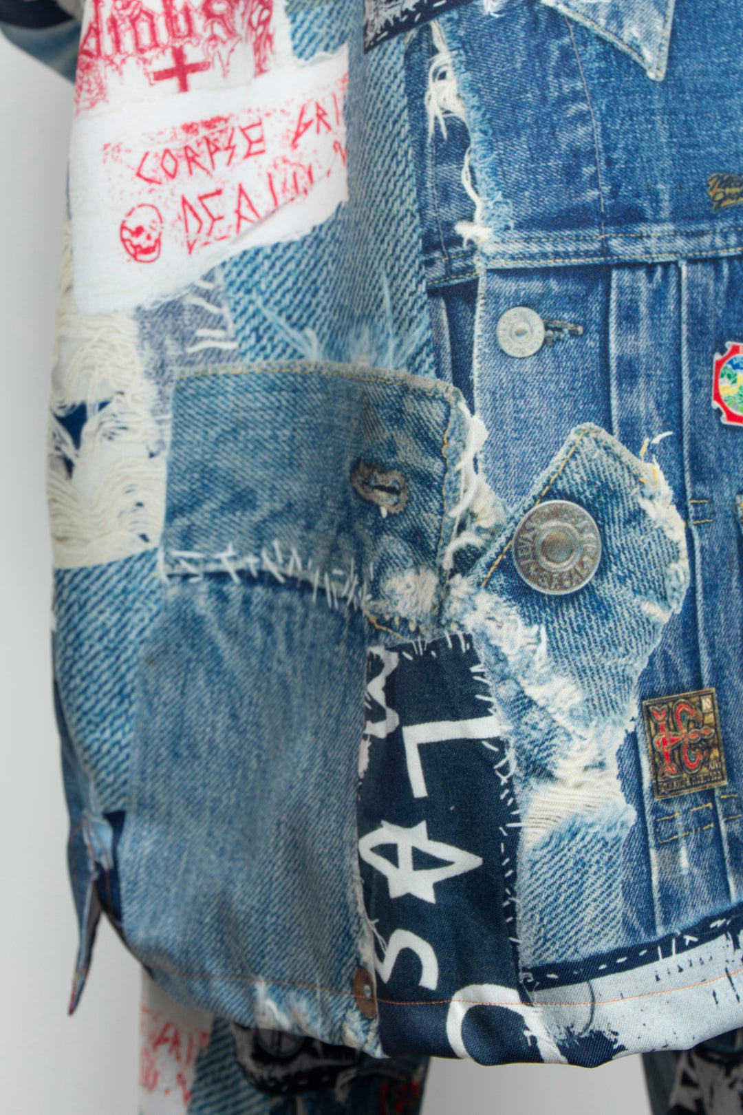 TROMPE L'OEIL DENIM PATTERN SHJ JUV
