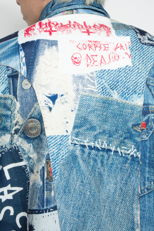 TROMPE L'OEIL DENIM PATTERN SHJ JUV