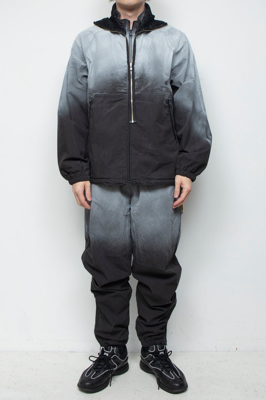 SPRAY PIGMENT-DYED BALACLAVA JACKET BLACK