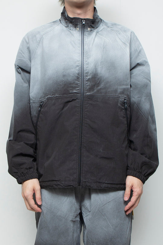 SPRAY PIGMENT-DYED BALACLAVA JACKET BLACK