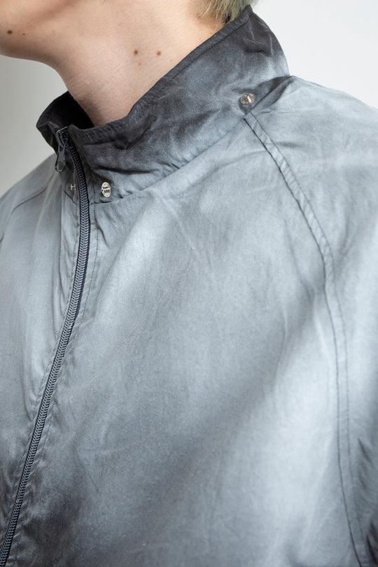 SPRAY PIGMENT-DYED BALACLAVA JACKET BLACK