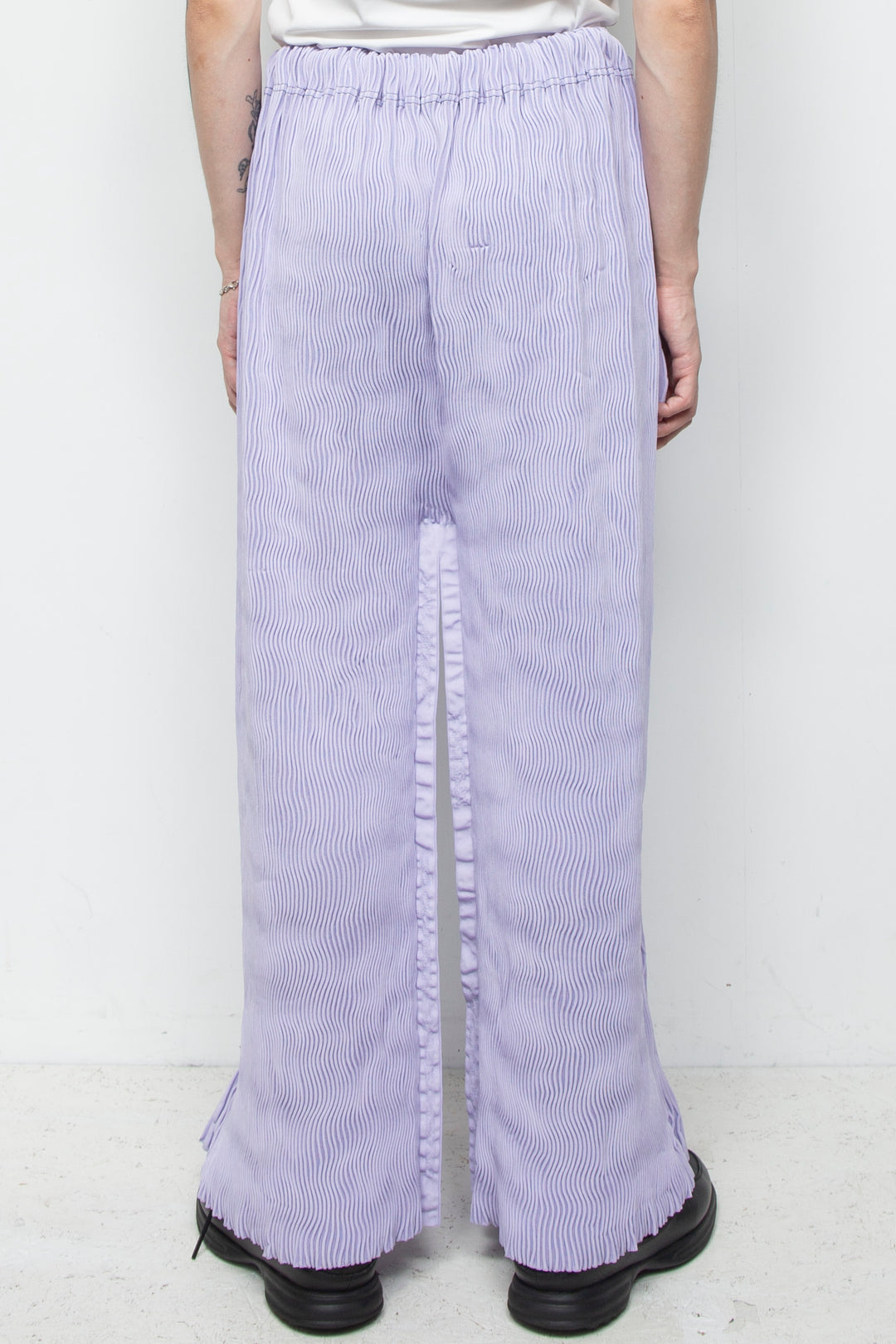 LARGEST SEAMLESS KNIT PT/RIB PURPLE