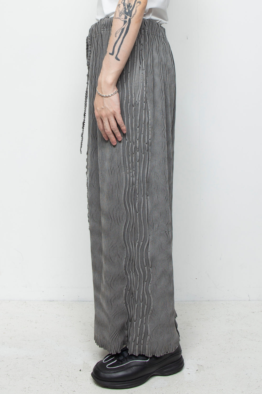 LARGEST SEAMLESS KNIT PT/RIB GREY