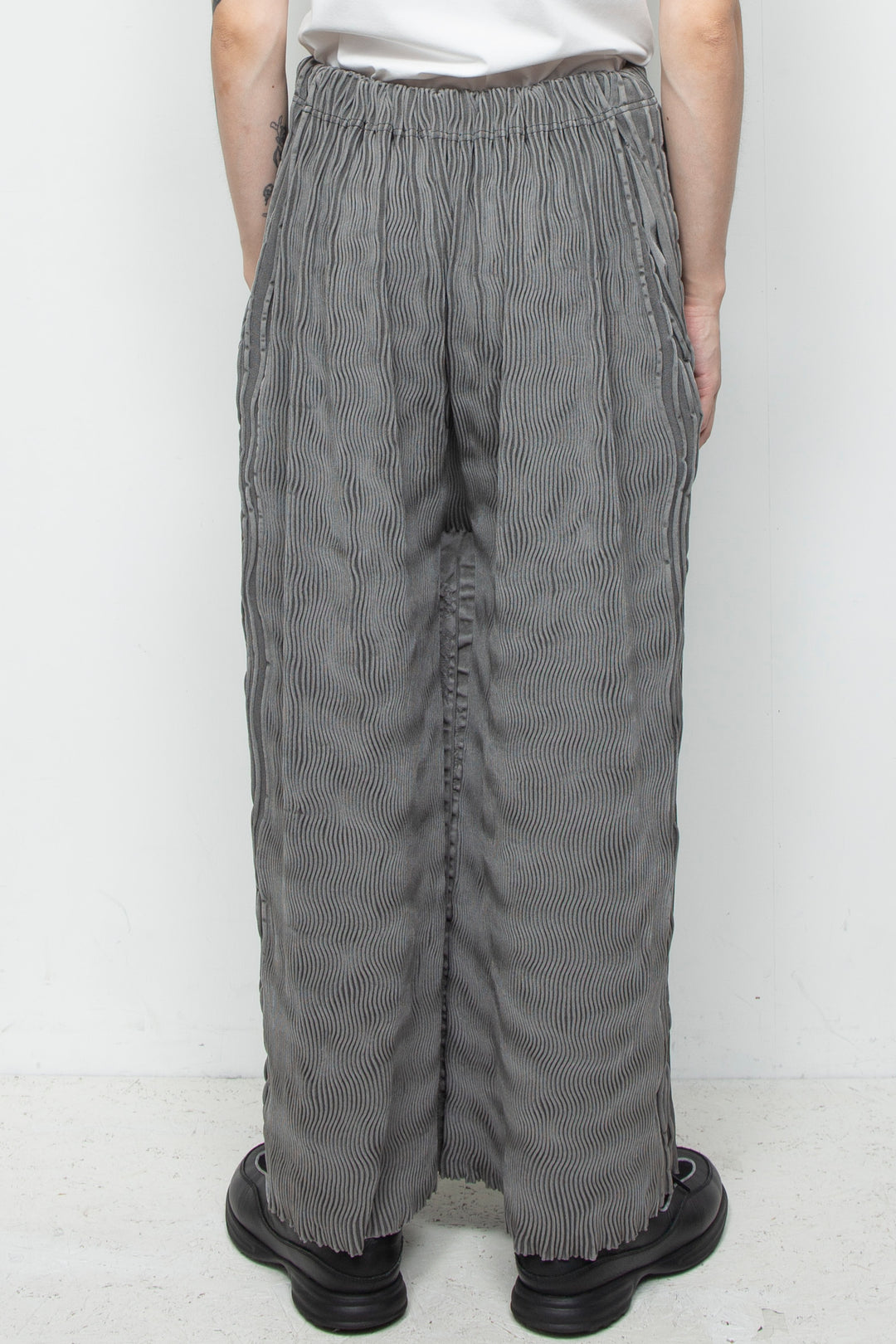LARGEST SEAMLESS KNIT PT/RIB GREY