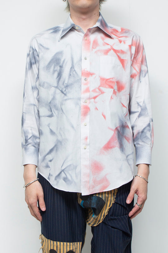 Bicolor spray shirt