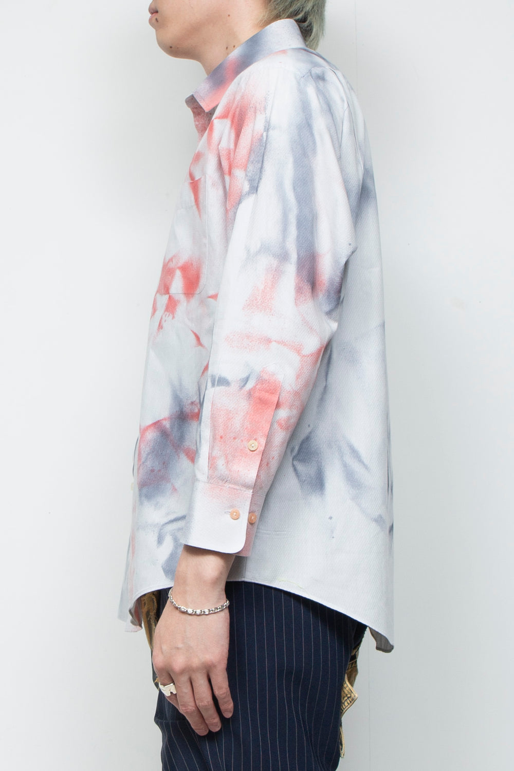 Bicolor spray shirt