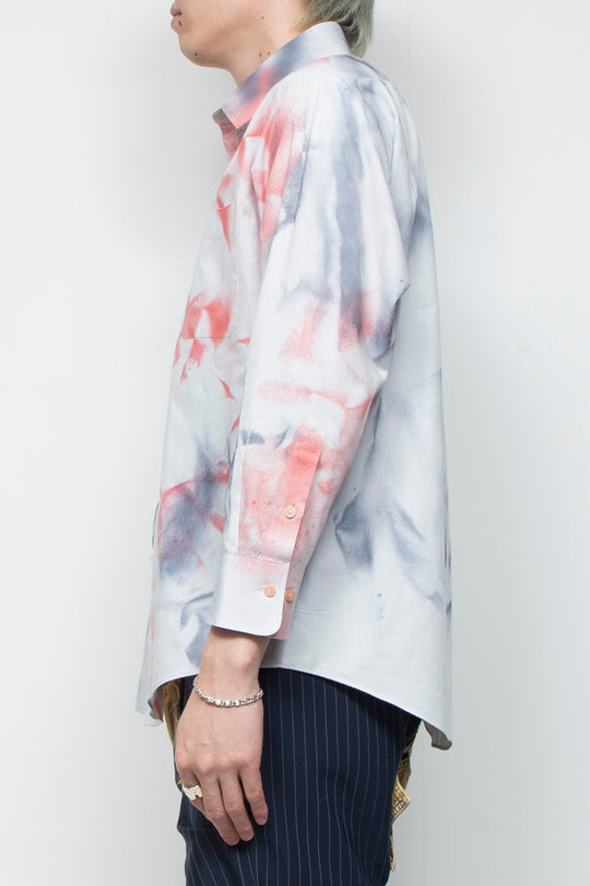 Bicolor spray shirt