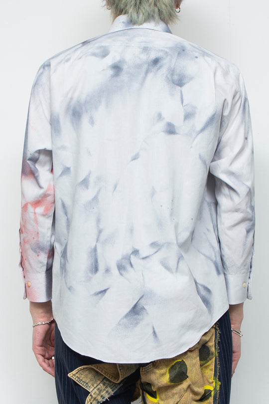 Bicolor spray shirt