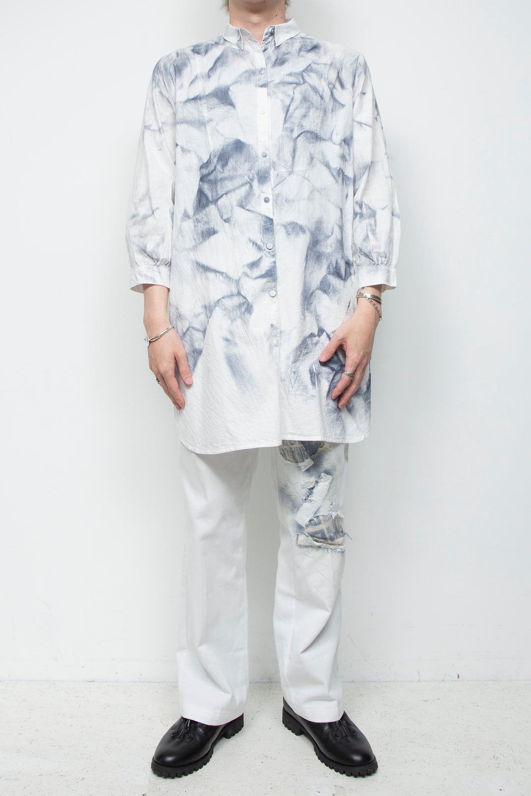 Spray on damage pants