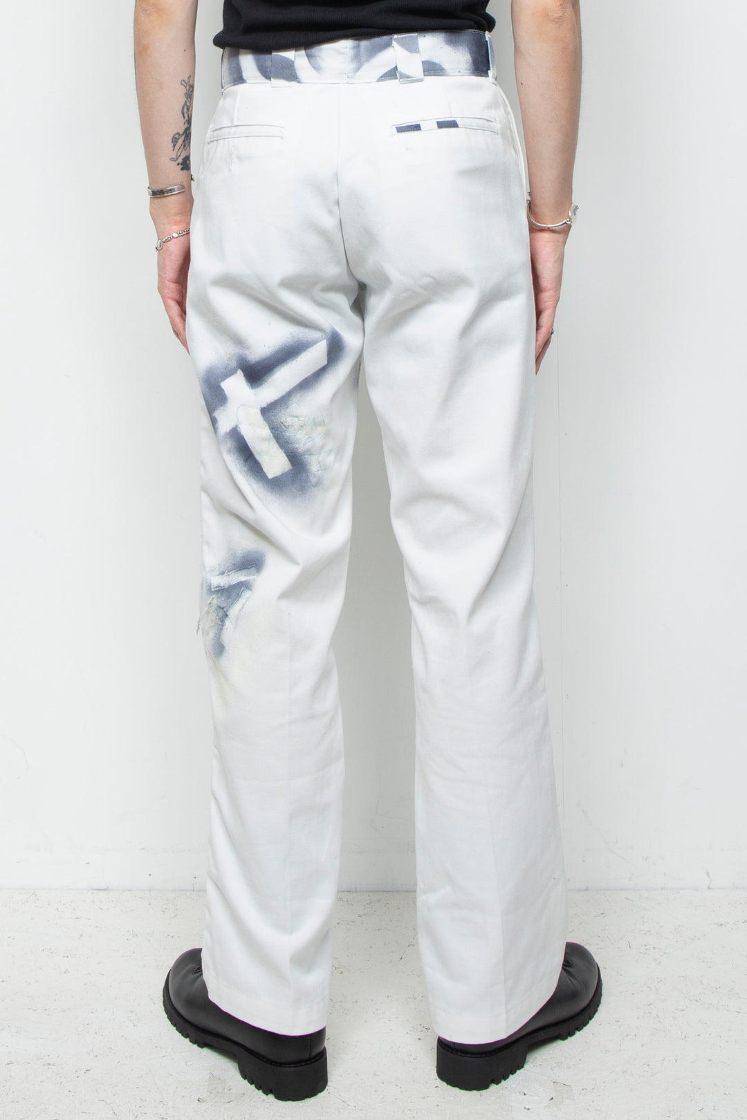 Spray on damage pants