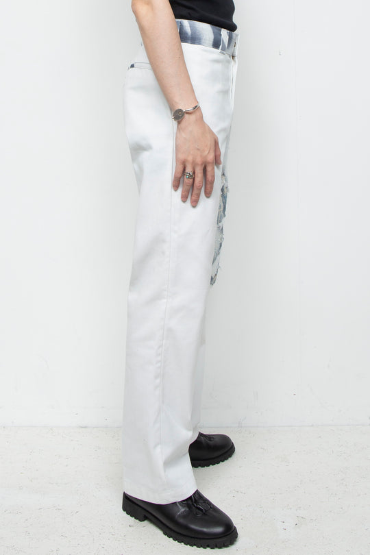 Spray on damage pants