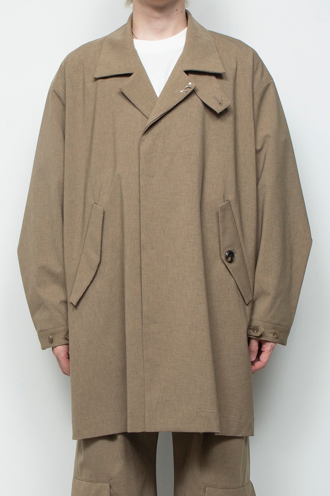 3-layer bonded suit trench coat LEGHORN