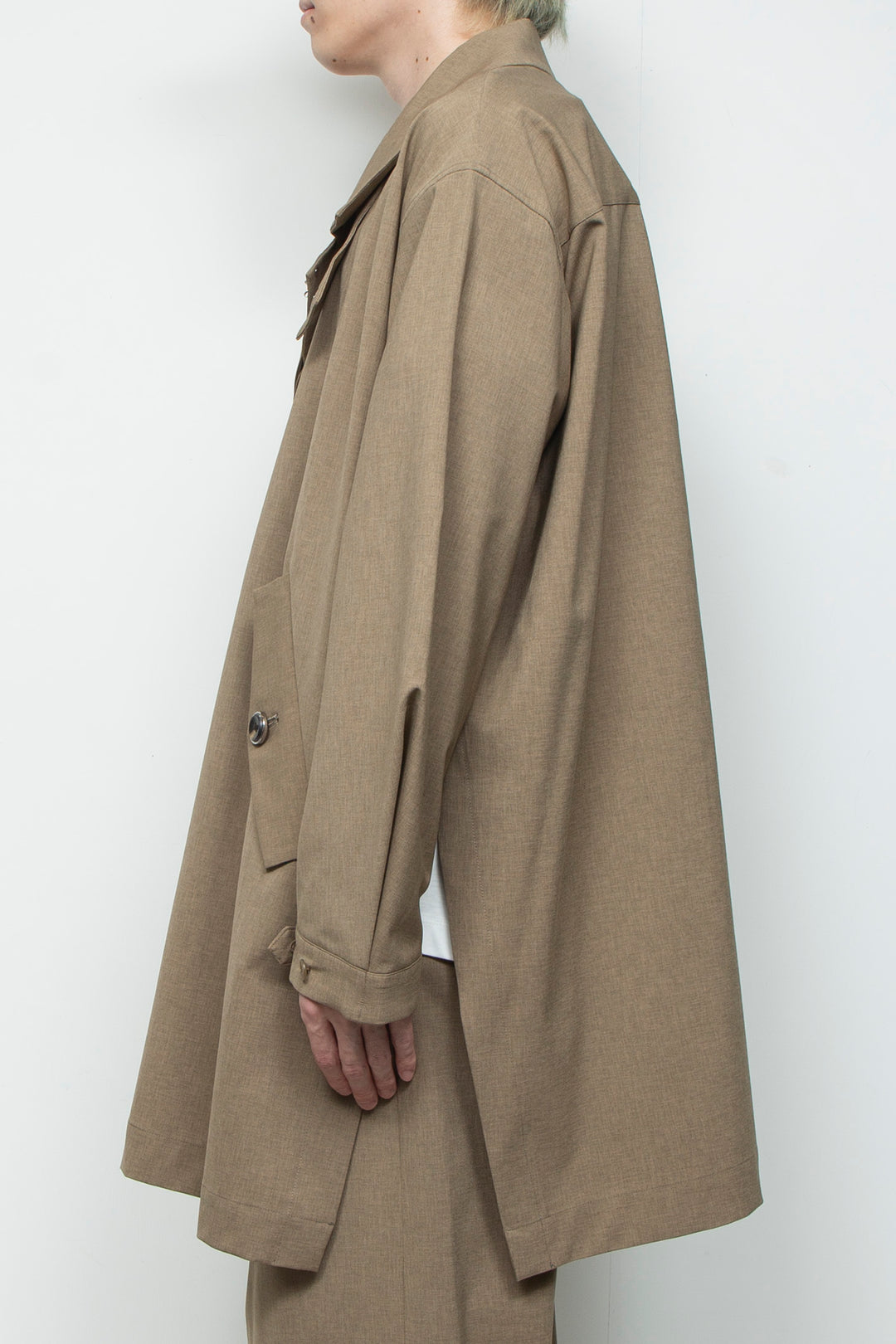 3-layer bonded suit trench coat LEGHORN
