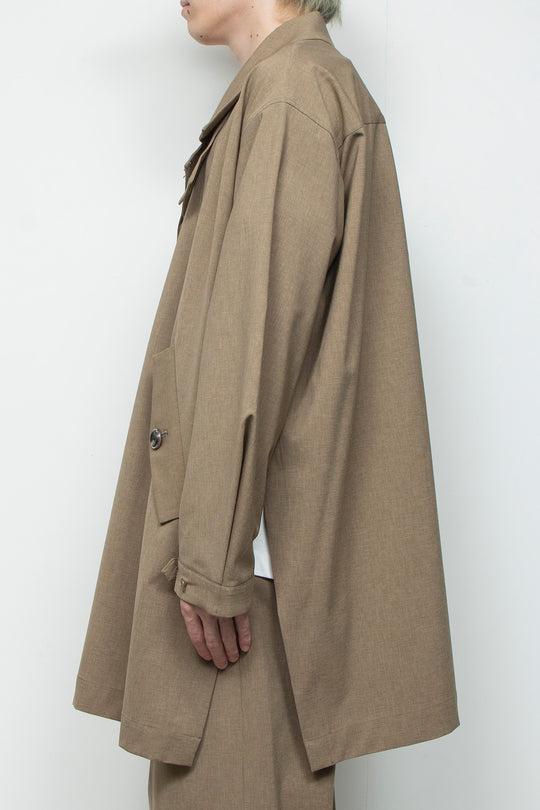 3-layer bonded suit trench coat LEGHORN