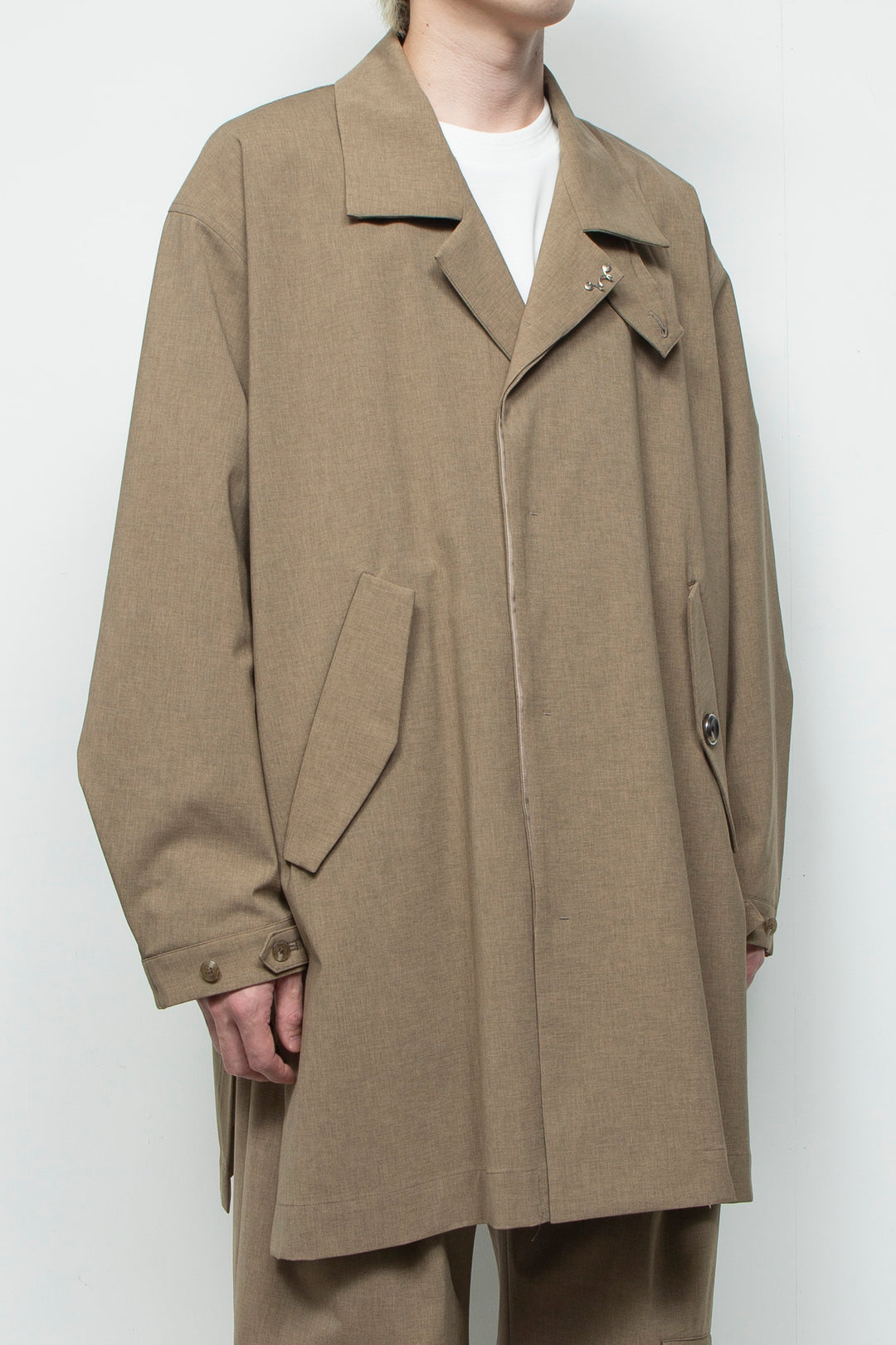 3-layer bonded suit trench coat LEGHORN