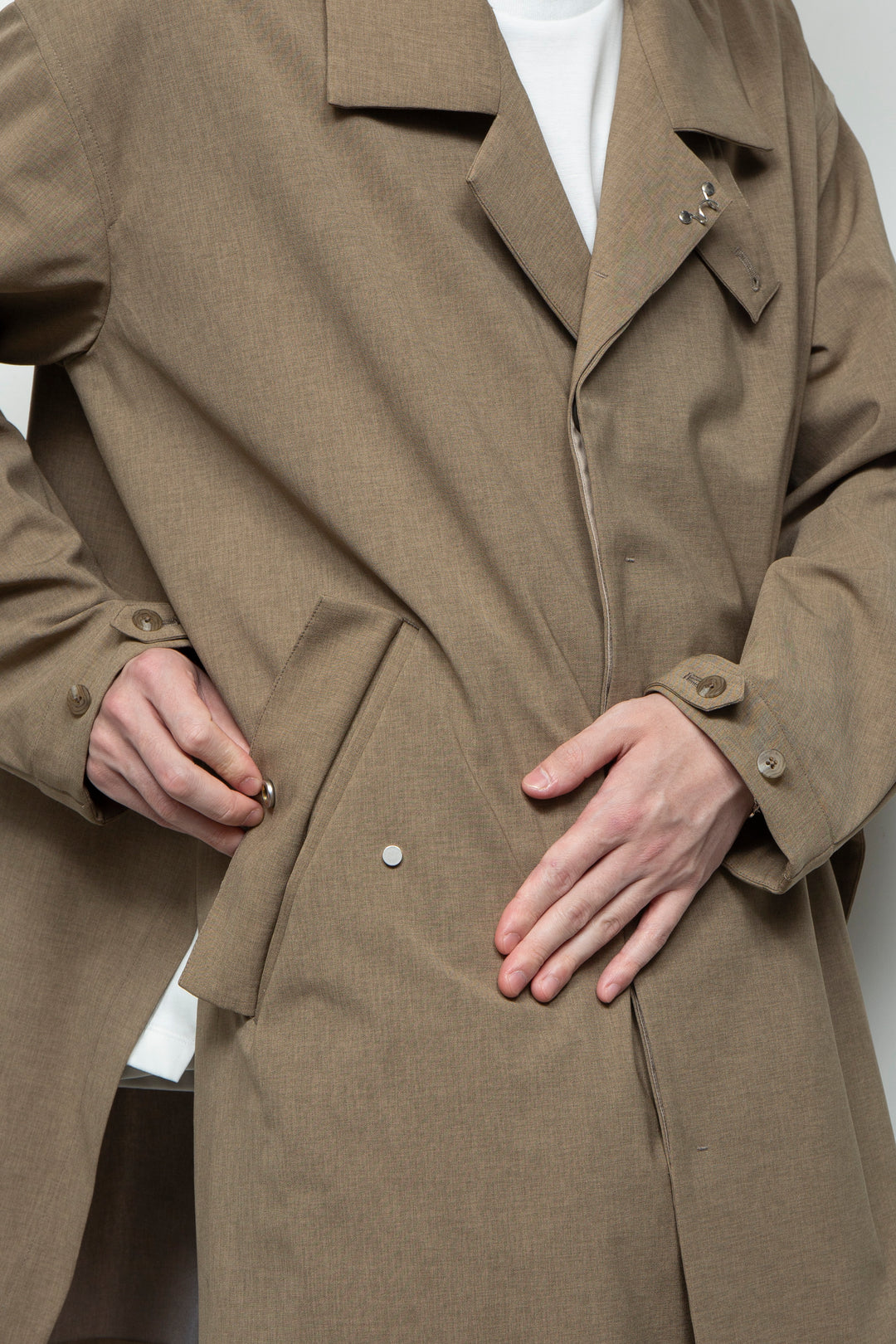 3-layer bonded suit trench coat LEGHORN