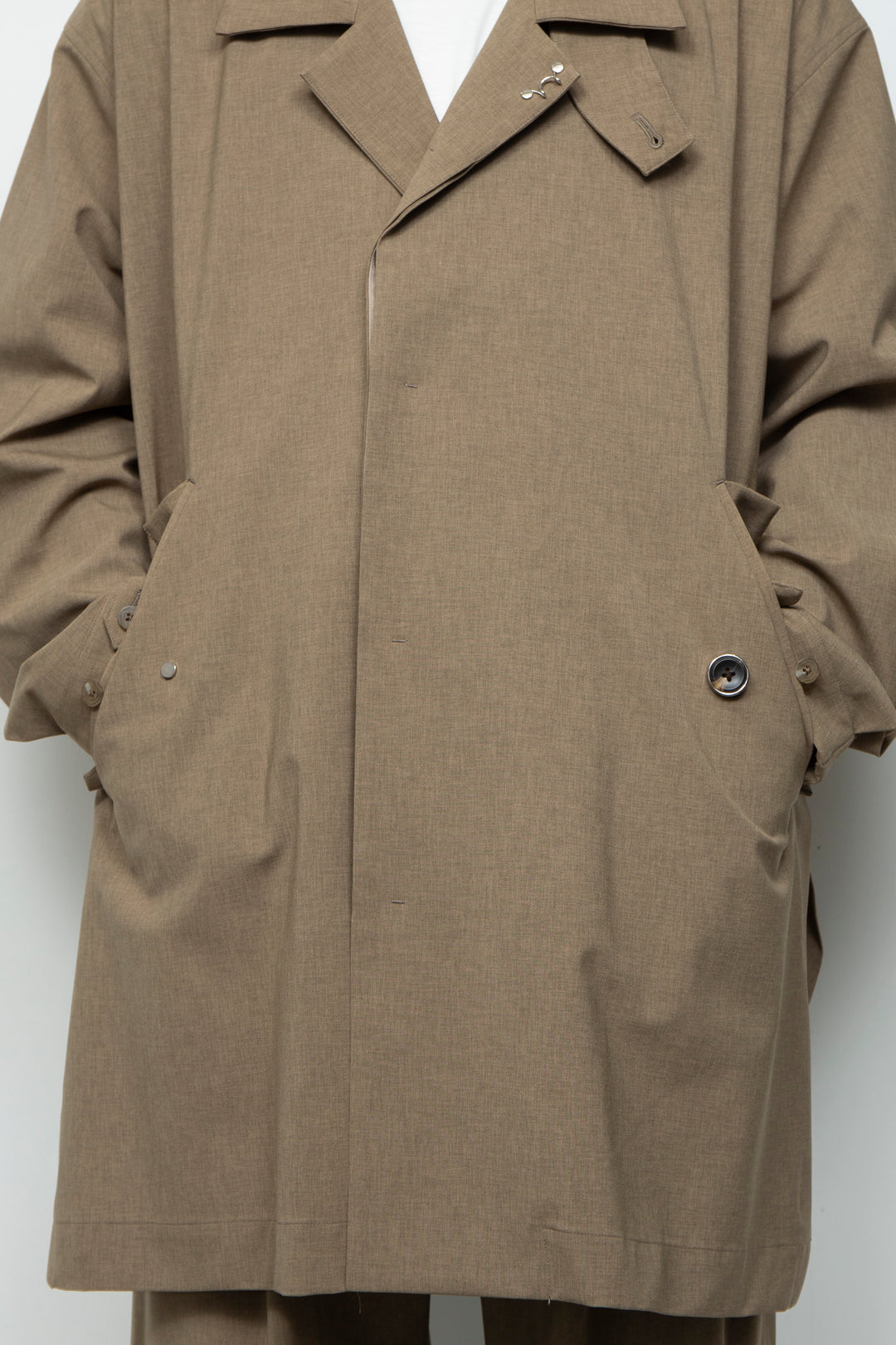 3-layer bonded suit trench coat LEGHORN