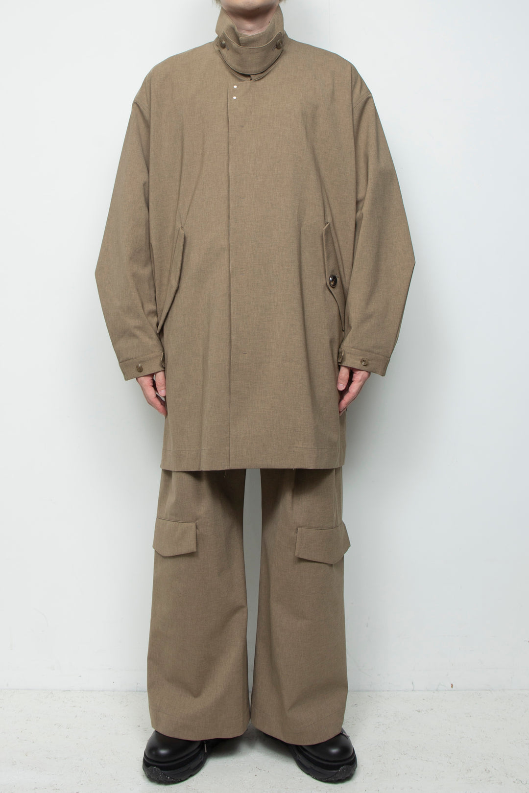 3-layer bonded suit trench coat LEGHORN