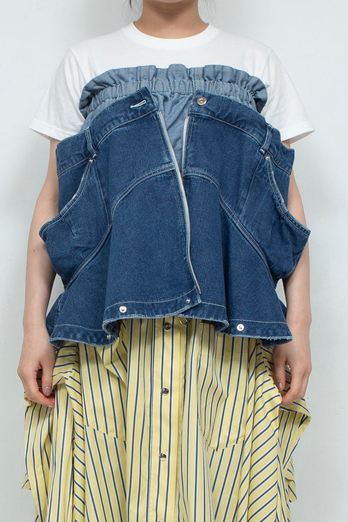 HOUGA ホウガ　jean skirt tops 24SS HOUGA ホウガjean skirt tops 24SS