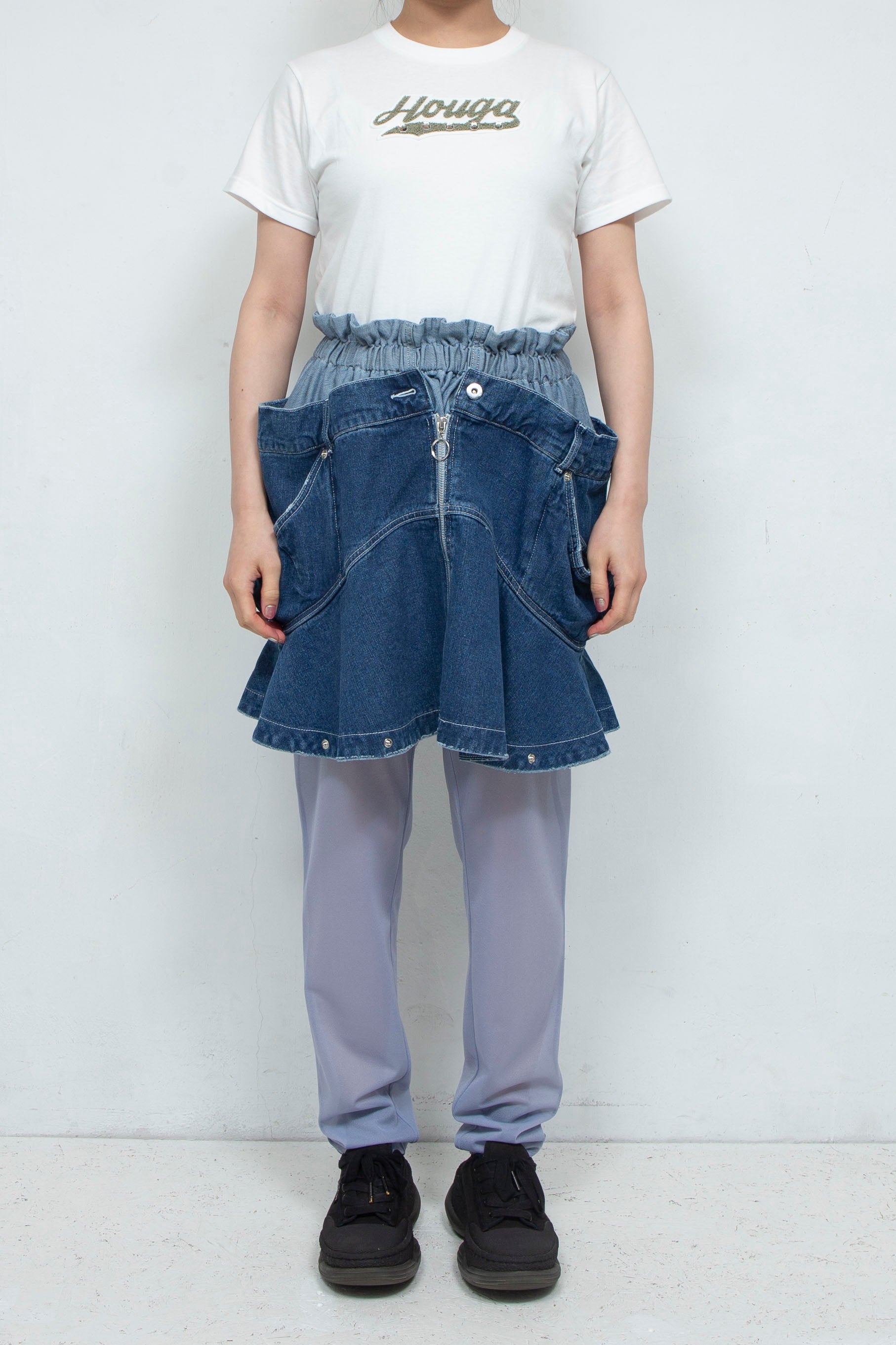 HOUGA ホウガ　jean skirt tops 24SS HOUGA ホウガjean skirt tops 24SS