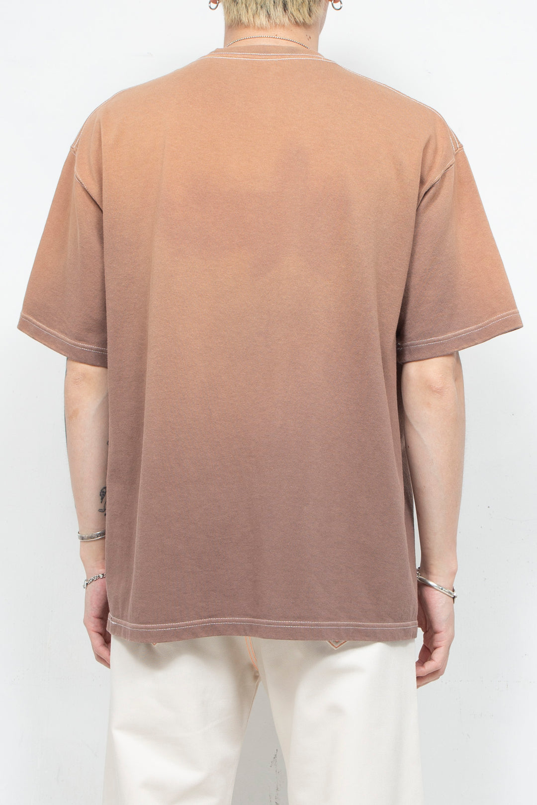 Gradation Dyed Tee BROWN