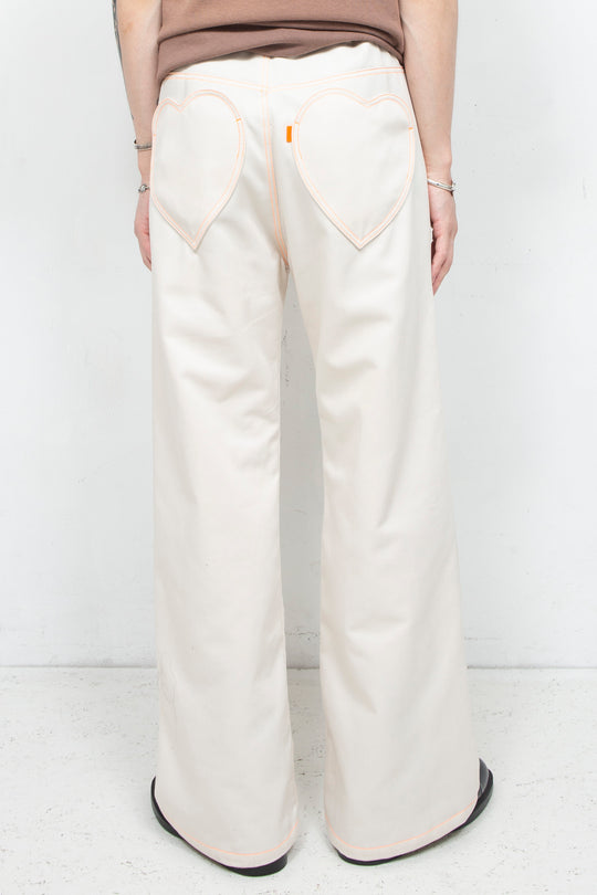 Lovely Straight Trousers WHITE