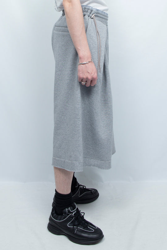 Layered Tacks W-Weist Sweat 7/10 Pants GREY