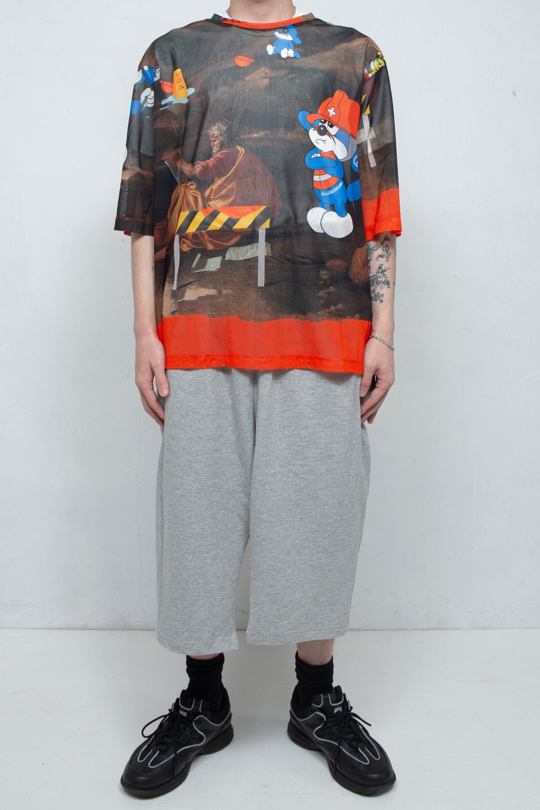 TEE/MESH/FLOCKING/ATOZ ORANGE